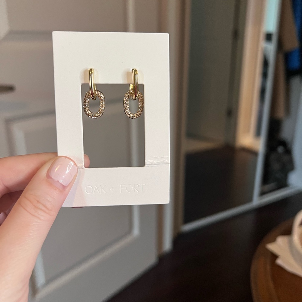 OAK + FORT earrings NWT
